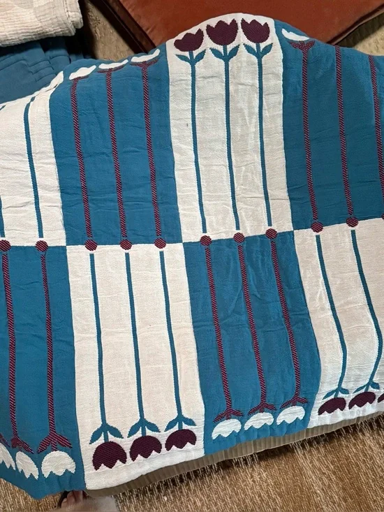 Schoolhouse Electric Tulvend limited edition pillow sham BNWT- KING; color- pool