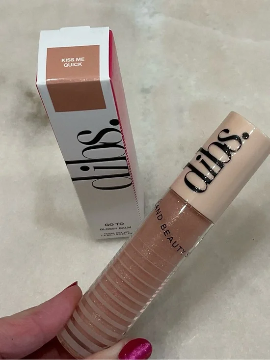 Dibs Glowy Nude-Pink Lip Gloss Balm — Kiss Me Quick