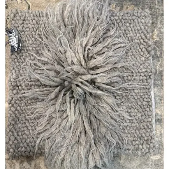 Gushka Luxury Wool Linen Pillow Cover 22 X 23