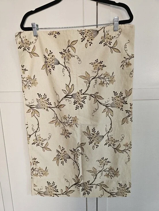 Ralph Lauren Plage D’or Floral Standard Pillowcase 100% Cotton Beige Brown 19x30