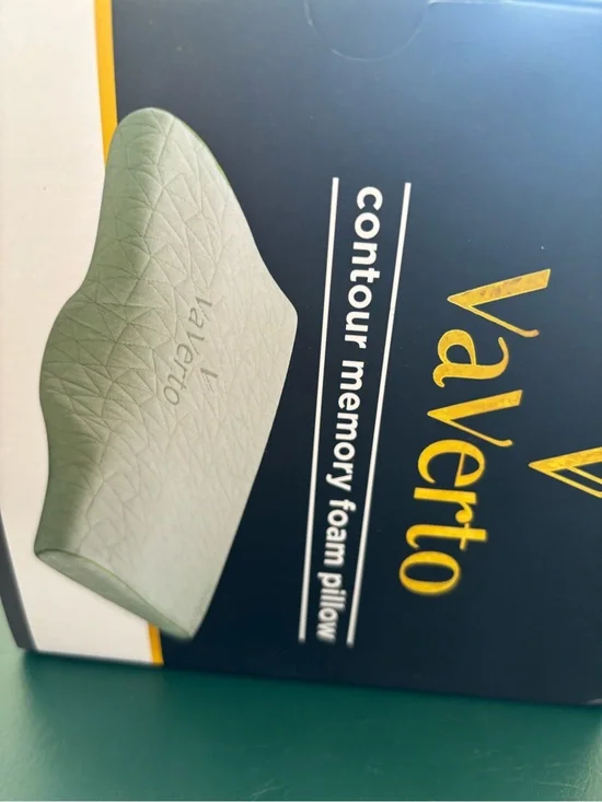 Valve Contour Memory Foam Pillow - Light Green