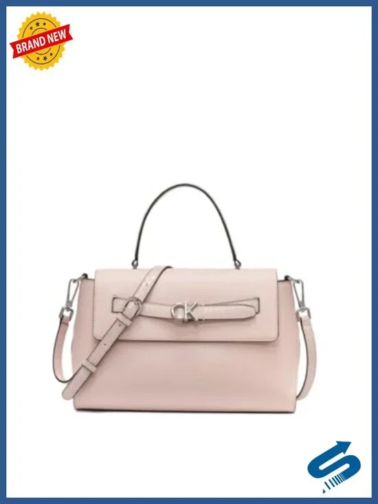 Top Handle Satchel - Vegan Leather Handbag with Crossbody Strap