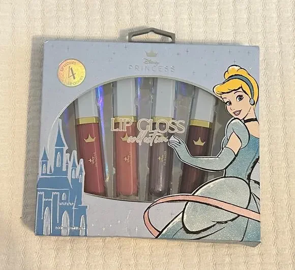 NWT Disney Princess Cinderella Lipgloss Collection Set of 4