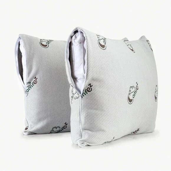 ComfEz Memory Foam Pillow Cover with Cooling Gel Pad Insert