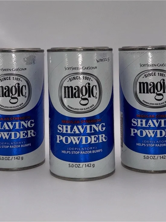 Magic Shaving Powder Regular Strength 5 oz Lot of 3 NEW