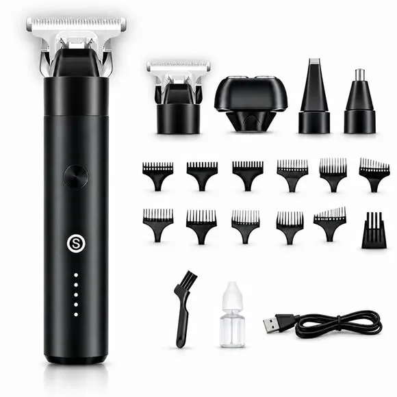 4-in-1 Metal Beard Trimmer IPX7 Waterproof USB-C Cordless V53