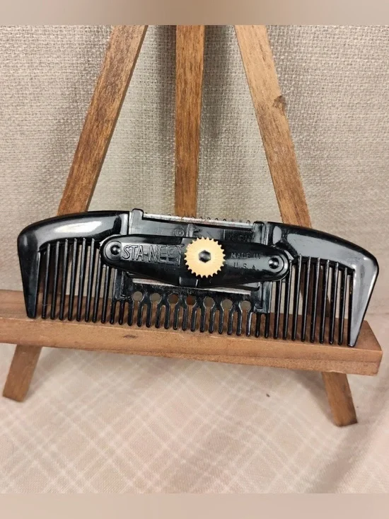 Vintage Sta-Neet Beard and Mustache Thinning Comb