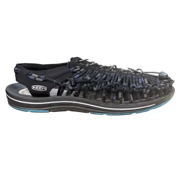 Keen Men's Uneek Cord Grey Blue Hiking Water Sandals Size 13