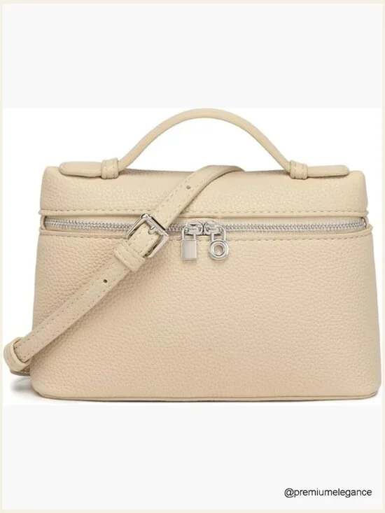 Top-Handle Shoulder Bag Soft Leather Satchel Crossbody Purse