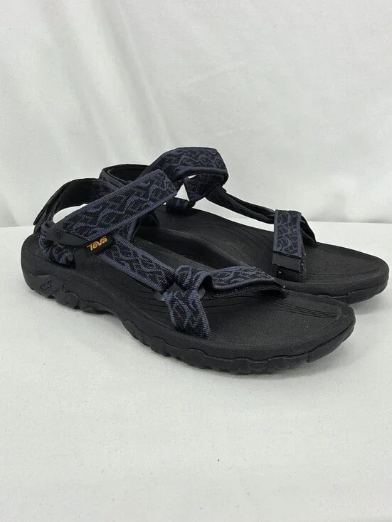 Teva Men's Hurricane 4 Sandals Wavy Trail Navy size 10 s/n 1093379