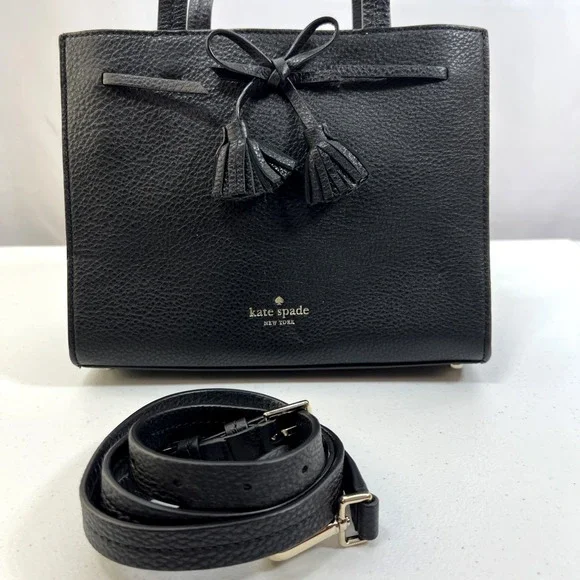 Kate‎ Spade Hayes Street Small Black Sam Satchel Bag