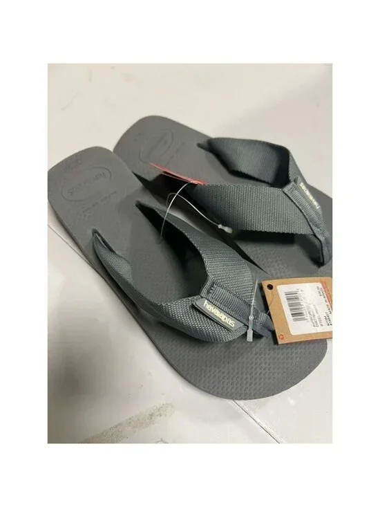 Havaianas Men's Unisex Urban Basic Flip Flops Steel Grey 10