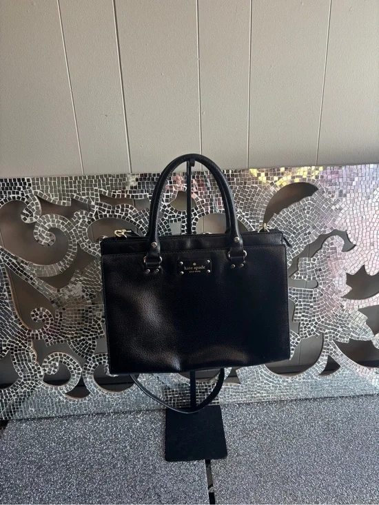 ⭐️Kate‎ Spade Black Leather Satchel Bag