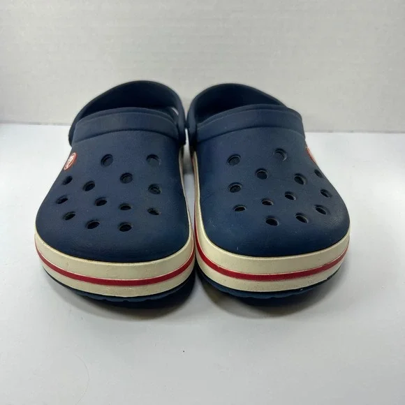 Crocs Gorpcore Crocband Clogs Size M8 W10 Sporty Retro Navy Blue Slip On Shoes