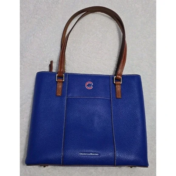Chicago Cubs Dooney & Bourke Pebble Lexington Shipper Purse