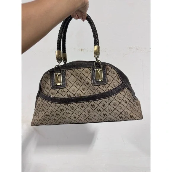 Authentic Vintage Dooney & Bourke Signature Monogram Bag