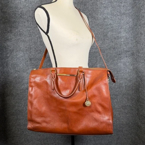 Brahmin Leather Briefcase Lrg 16