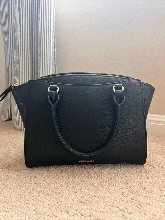 Nine West Black Pebbled Handbag