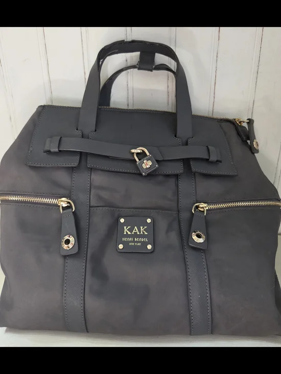 Henri Bendel Grey Convertible Backpack Clutch Crossbody Bag Tote Purse