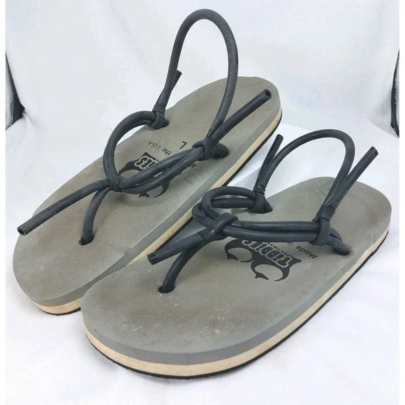 Tiddies OG Bare Naked 3 Layer Flip Flops Mens Lrg USA 4.25