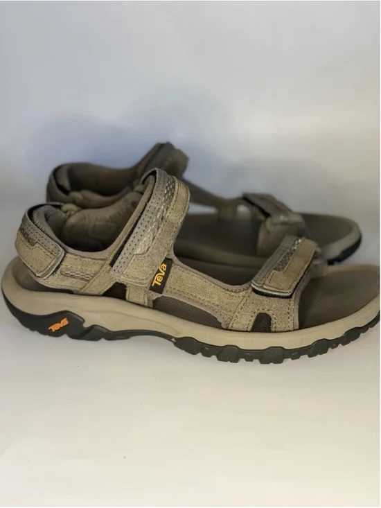 Teva Men's Hudson Bungee Cord Brown Suede Hiking Sandals 1002433 Size 9