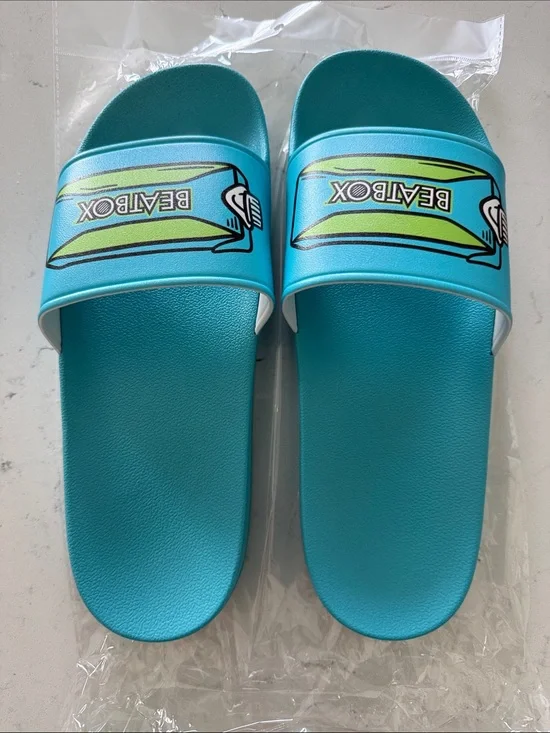 BEATBOX Teal Slide Sandals wine summer pool slides slippers slip ons 42 11 9 Uni