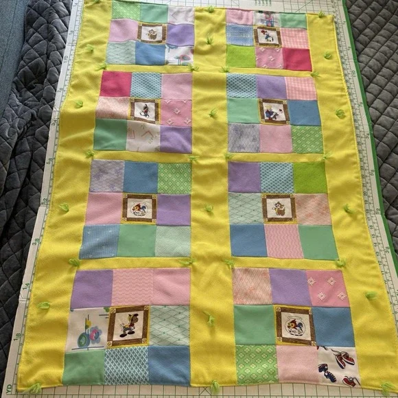 Quilt Patchwork Pinocchio Characters Handmade Baby 36