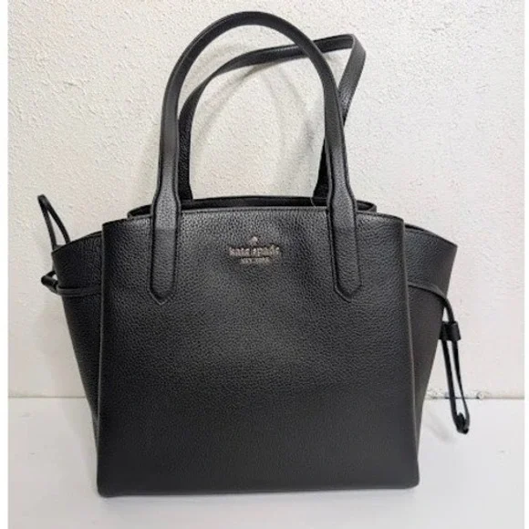 Kate Spade Black Large Dumpling Purse Satchel Crossbody Bag