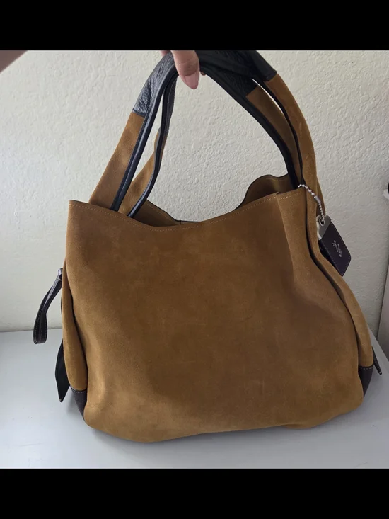 Rare* COACH Bandit 39 Hobo Suede Leather Silver Hardware