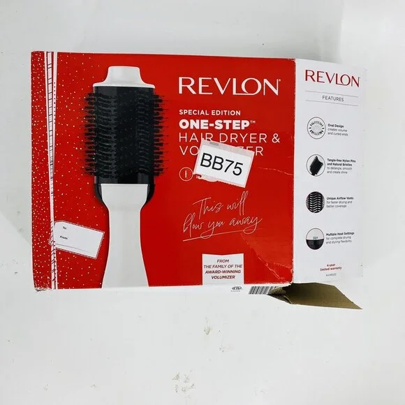 Revlon One Step Hair Dryer and Volumizer Pink/Black Less breakage More Shine
