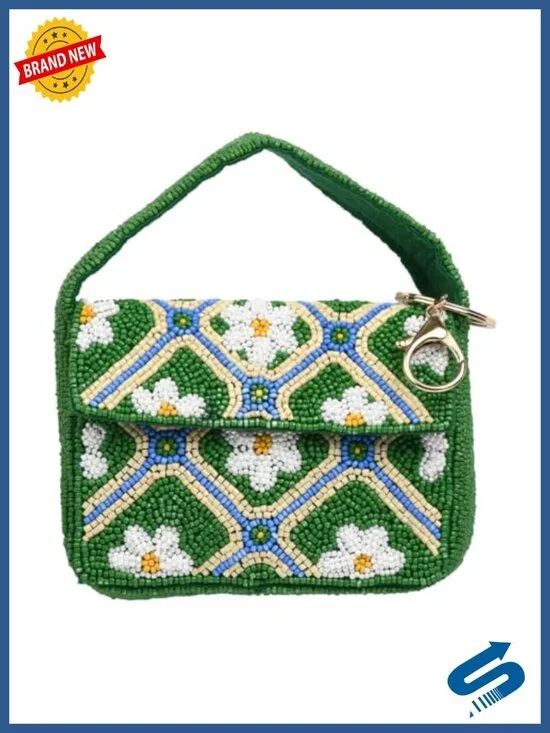 Hand-beaded Baguette Mini Shoulder Bag Lightweight Purse