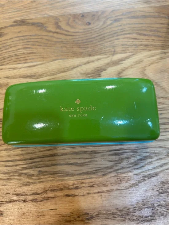 kate spade glossy lime green travel case
