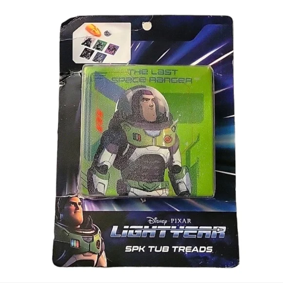 NEW Disney Pixar Buzz Lightyear Anti-Slip Safety Tub Treads - Set of 5 Designs