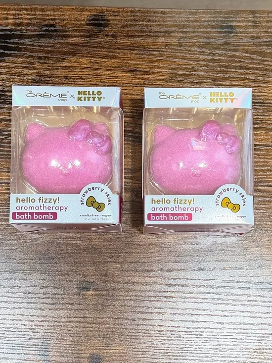 The Crème Shop Hello Kitty Pink Aromatherapy Bath Bomb by The Crème Shop