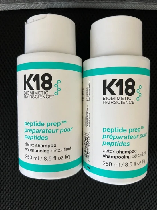 K18 Peptide Prep Detox Shampoo — White with Teal Accent