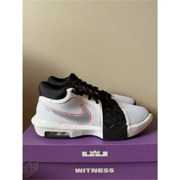 Nike Lebron Witness 8 White University Red FB2239-103 Men’s Size 10
