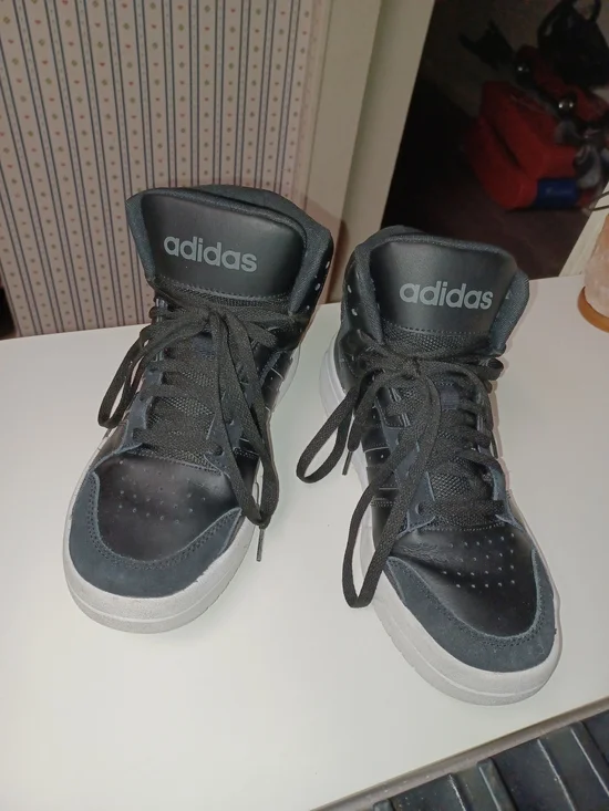Adidas Ortholite Black High-Top Sneakers