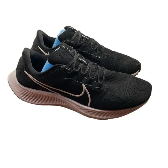 Nike Air‎ Zoom Pegasus 38 Black Running Shoes size 10