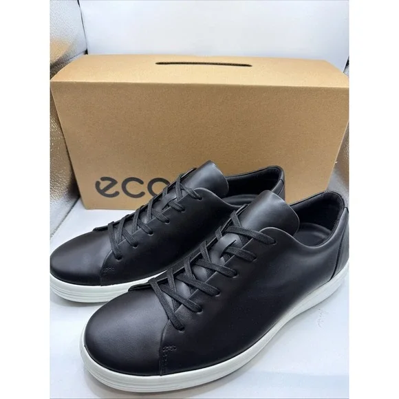 ECCO Soft‎ 7 Black Mens Casual Sneaker size 8-8.5. New