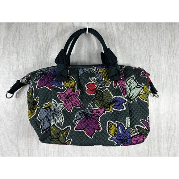 Vera‎ Bradley Hadley Satchel Falling Flowers Quilted Retired Bag