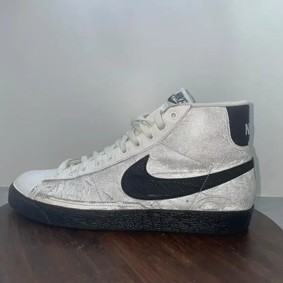 Nike Blazer High Top Mens Size 11 Blaze Shoes 316664-102 Sneakers *FLAWS*