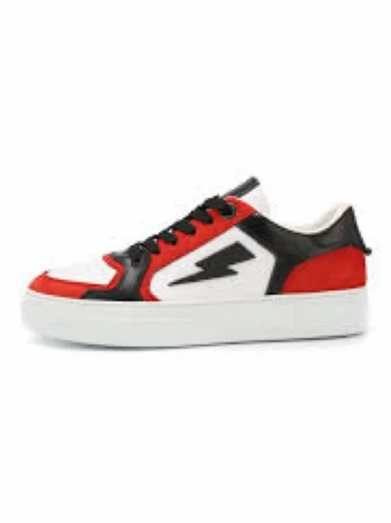 Neil Barrett Thunderbolt low-top sneakers, Red & Black size 44 USA 11