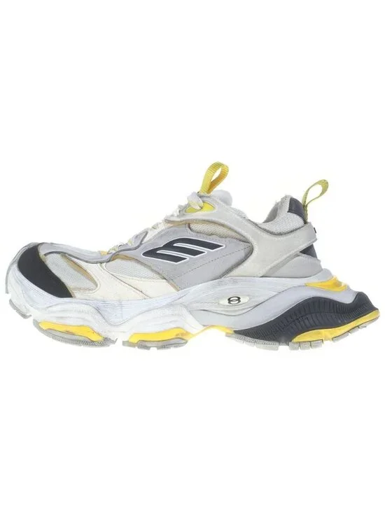 Balenciaga Cargo Sneaker Low Cut Sneakers Gray Yellow