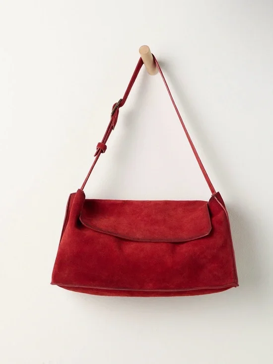 Free People Lotte Suede Messenger Bag, NWT