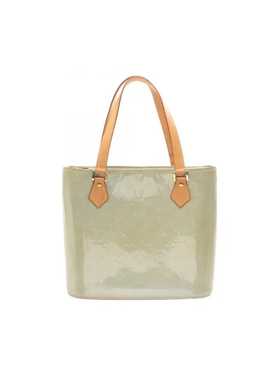 Louis Vuitton Handbag Houston Gray Leather