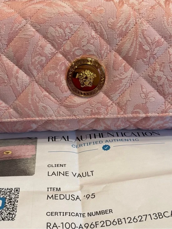 Versace Medusa 95 Quilted East-West Shoulder Bag
