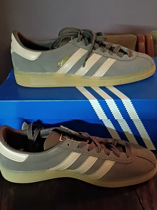 adidas Samba Men's Sneakers in Grey with White Stripes