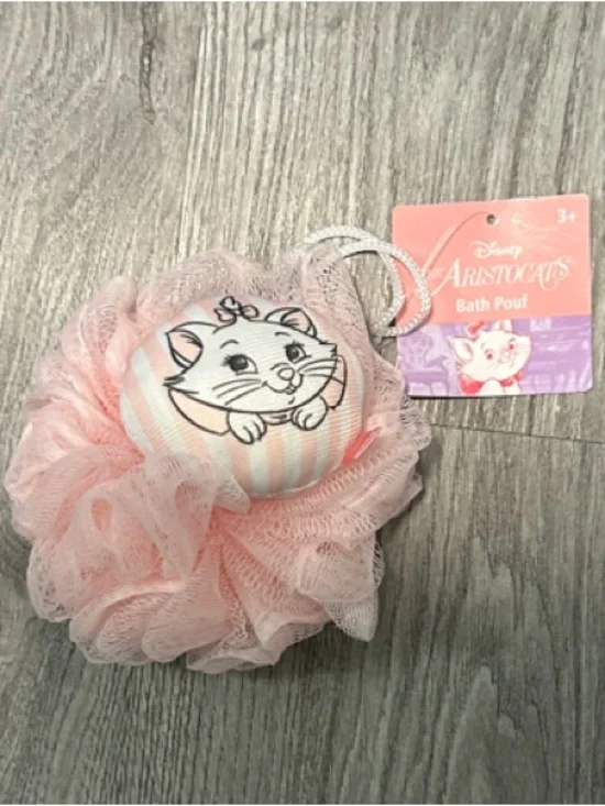 NWT $3 Bundle Disney Pink Marie Mesh Bath Pouf