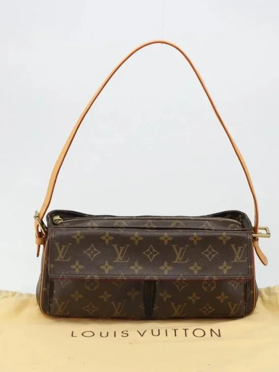 LOUIS VUITTON Monogram Viva Cite MM Shoulder Bag M51164 LV Auth 187006SAM