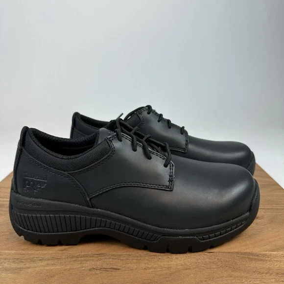 New NIB Mens‎ Timberland Pro Valor Duty Black Oxford Soft Toe Shoes Sz 6.5 W